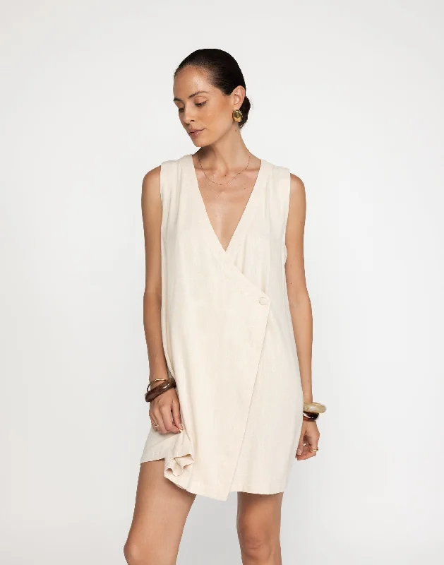 Sale Event Rhianna Mini Dress (Latte)