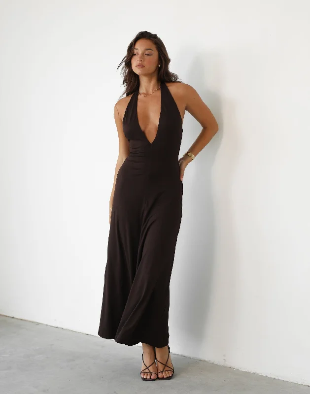 Deal Alert Victoria Maxi Dress (Chocolate)