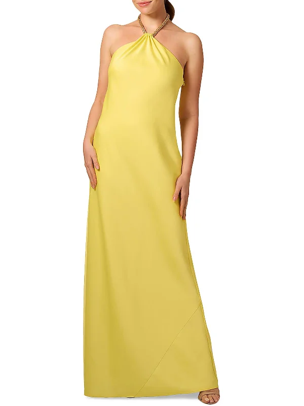 Holiday Sale Womens Halter Long Evening Dress