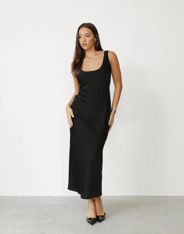 Early Access Camillio Maxi Dress (Black)