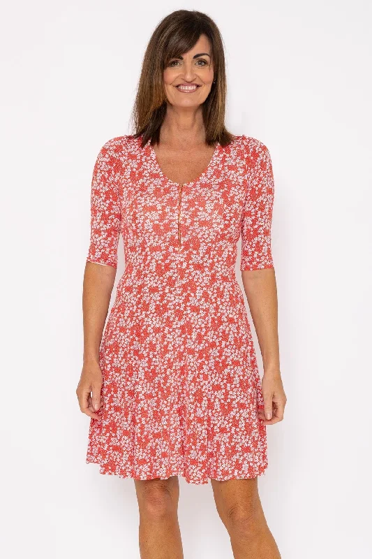 Lowest Price Aoife Red Print Dress