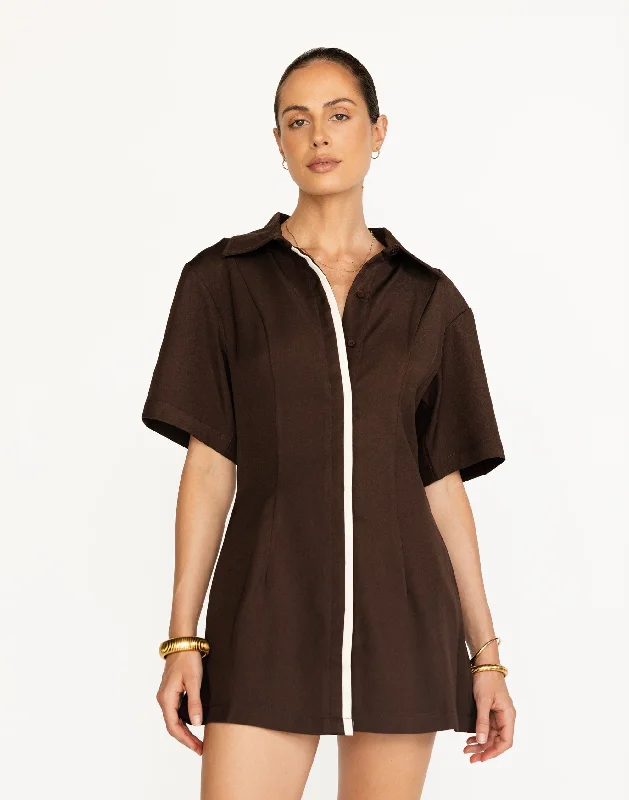 Price Fest Vero Mini Dress (Chocolate)