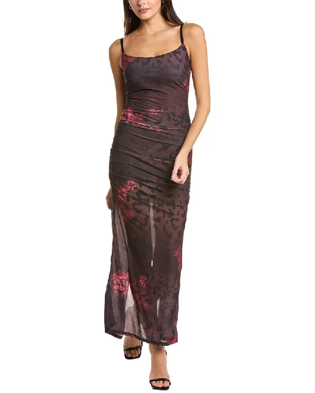Discount Mania Moonsea Ruched Midi Dress