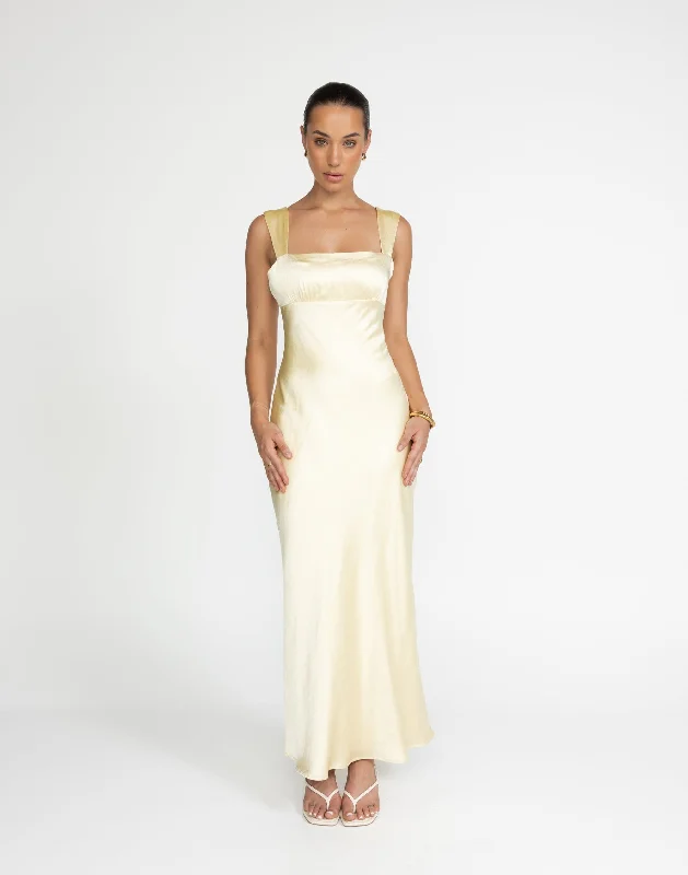 Blowout Sale Mimosa Maxi Dress (Lemon)