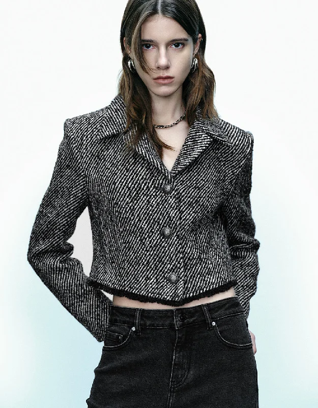 Deal of the Week Cropped Woolen Blazer