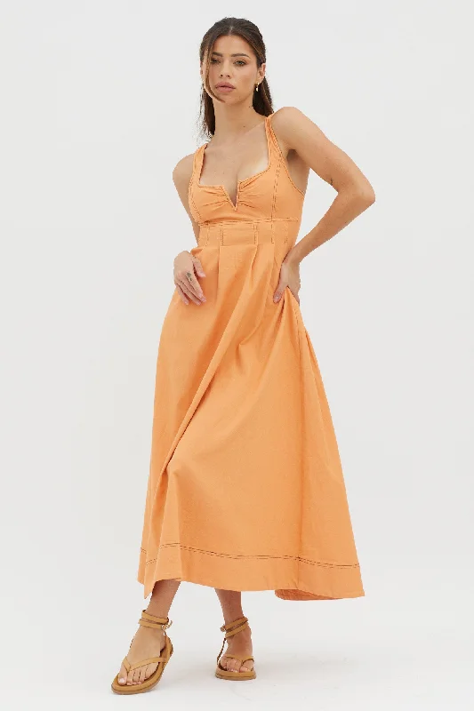Daily Deals Isadore V-Bust Midi Dress Mango