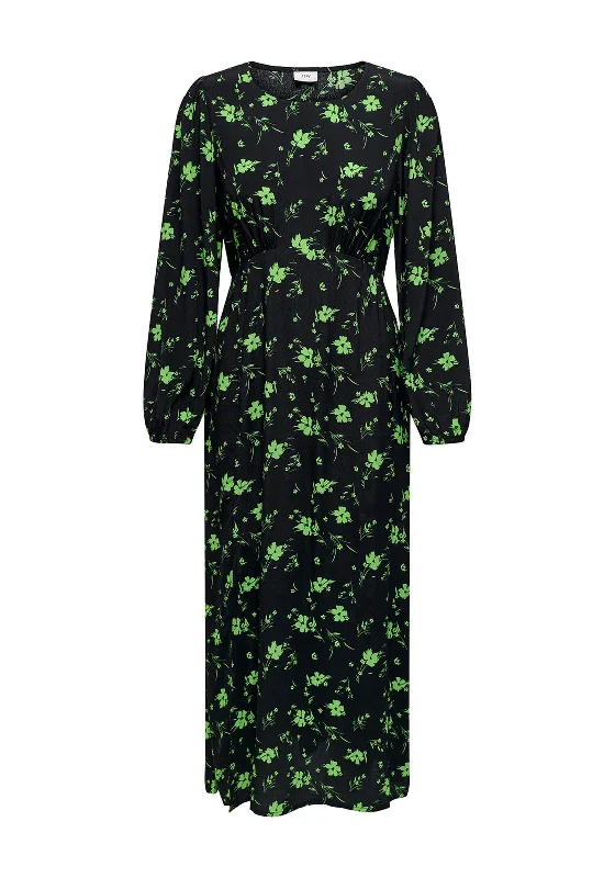 Seasonal Sale JDY Jackson Floral Midi Dress, Black
