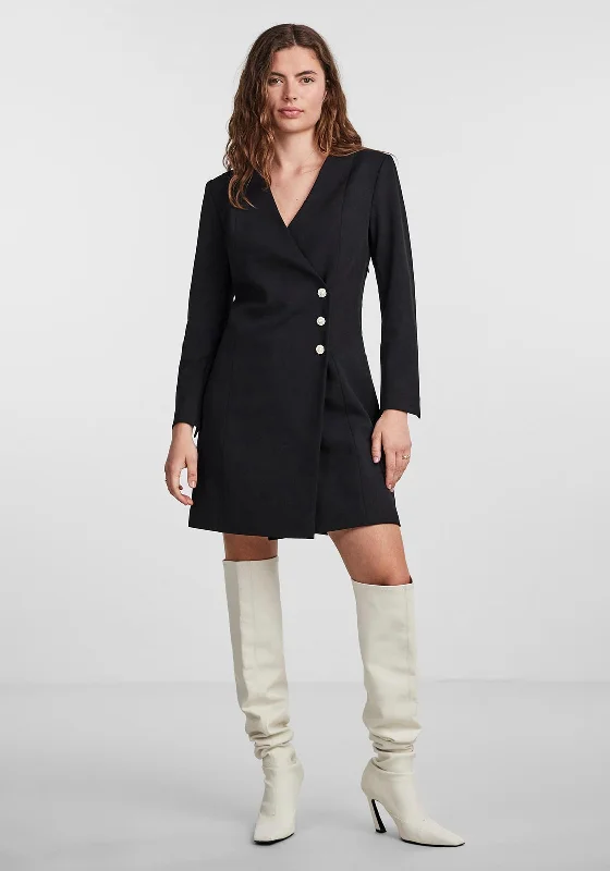 Final Clearance Y.A.S Orliana Mini Blazer Dress, Black