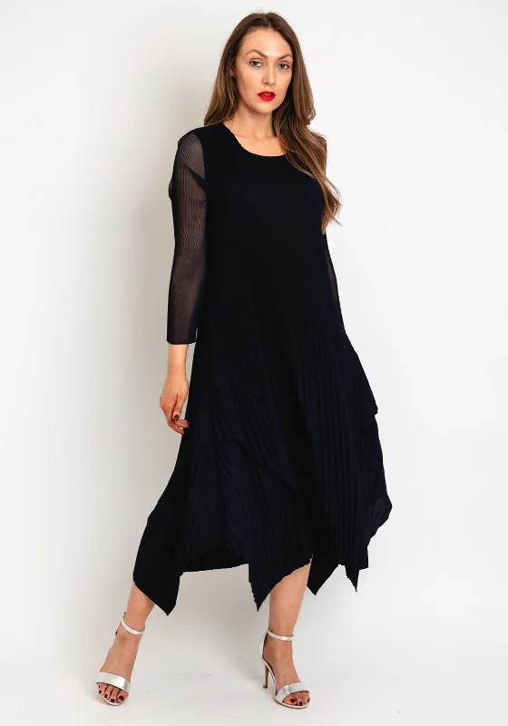 Best Bargains Naya Pleated Midi Dress, Navy