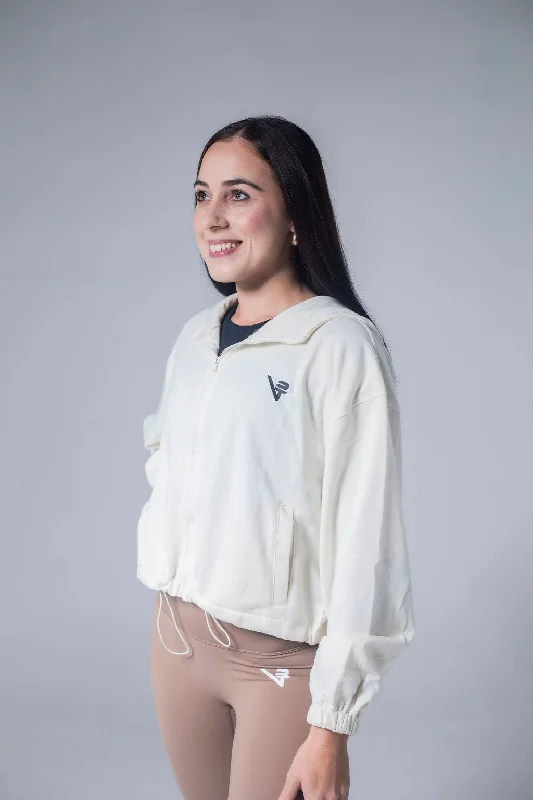 Customer Appreciation Sale Zip up hoodie- Cream