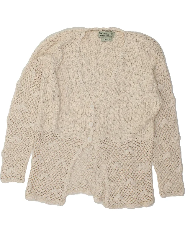 New Arrival CLAIRE KENNEDY Womens Oversized Cardigan Sweater US 1 XS Off White Rayon New Arrival CLAIRE KENNEDY Womens Oversized Cardigan Sweater US 1 XS Off White Rayon