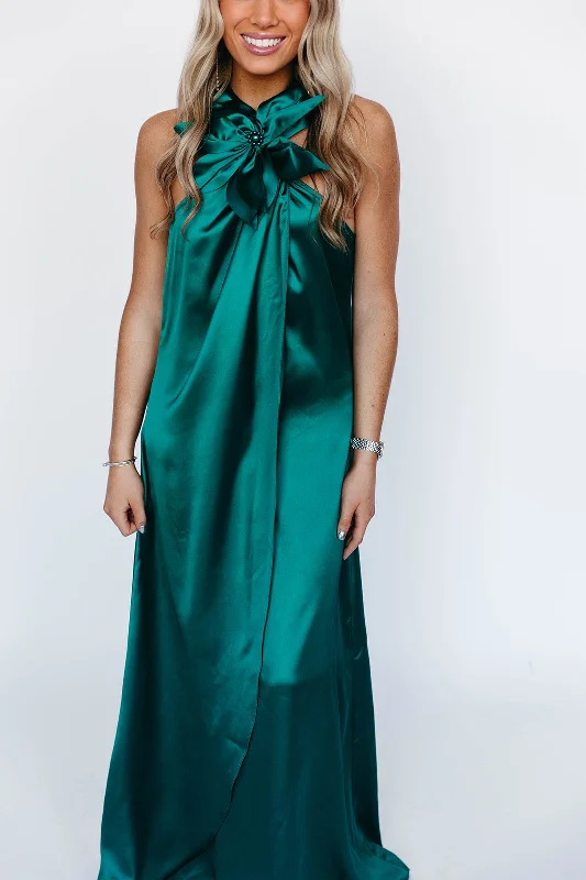 Bargain Bin Amara Maxi Dress - Emerald Green