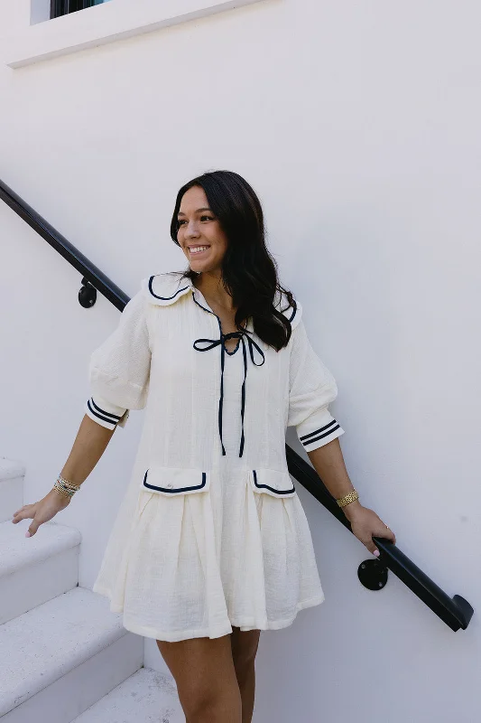 Don't Miss Makayla Mini Dress - Natural