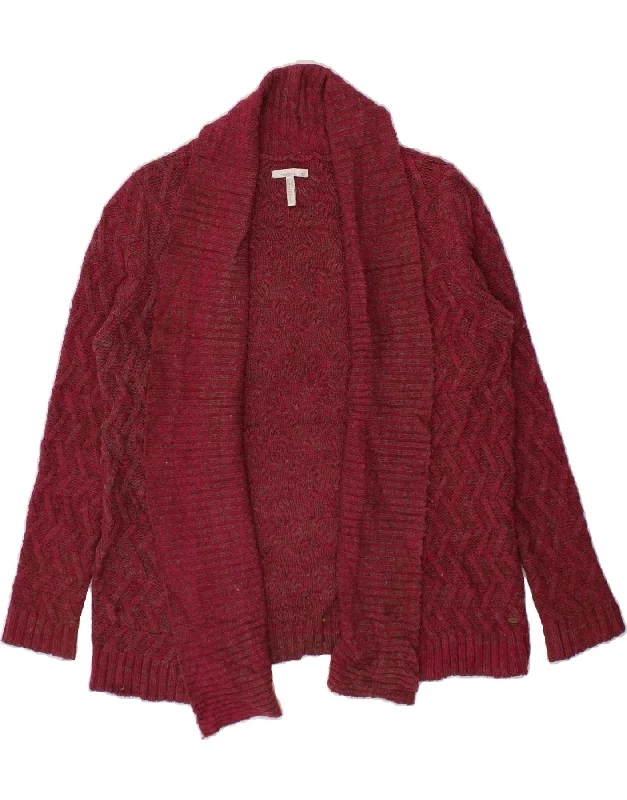 Seasonal Clearance O'NEILL Womens Oversized Cardigan Sweater UK 10 Small Burgundy Flecked Seasonal Clearance O'NEILL Womens Oversized Cardigan Sweater UK 10 Small Burgundy Flecked