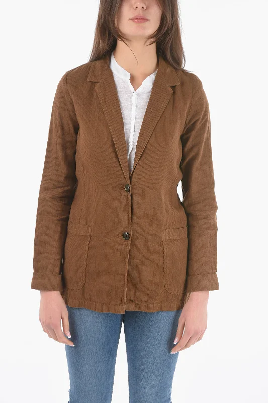 Special Price Woolrich Pinstriped Flax And Cotton 2-Button Blazer Xs Standard Size Special Price Woolrich Pinstriped Flax And Cotton 2-Button Blazer Xs Standard Size