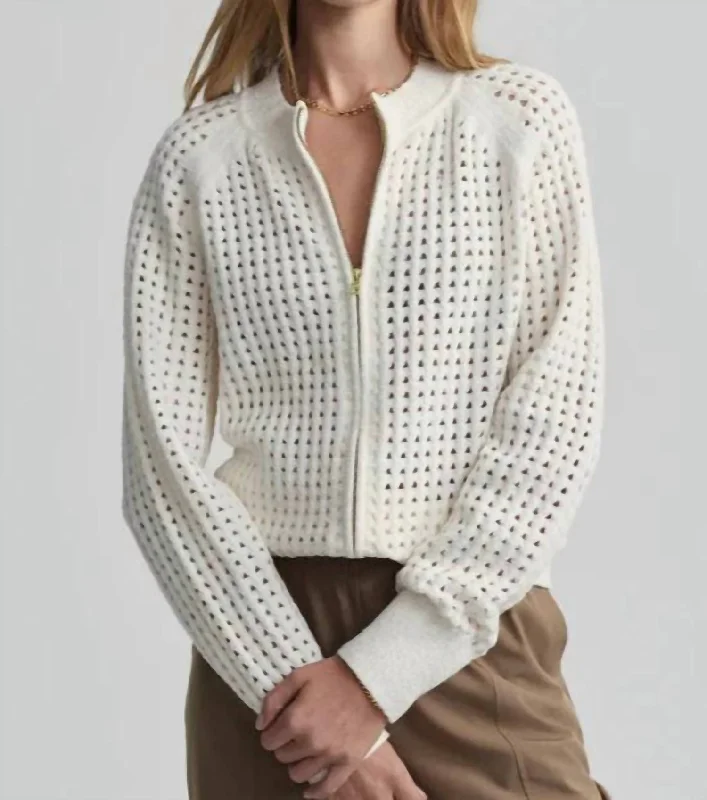 Value Deals Marta Boucle Knit Jacket In Coconut Milk
