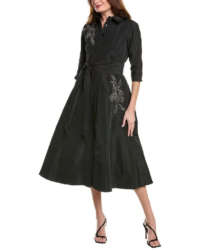 Deal Mania Teri Jon by Rickie Freeman Taffeta Shirtdress