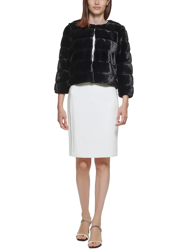Quick Sale Womens Crop Faux Fur Bolero