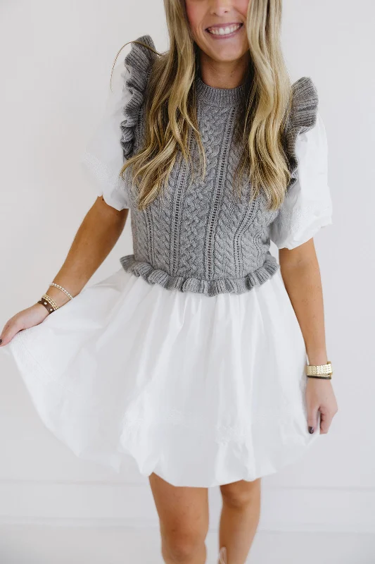 Sale Event Sam Mini Dress - Heather Grey
