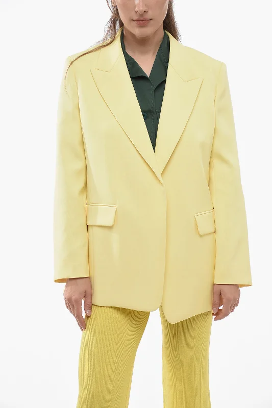 Price Drop Alert Chloe Buttonless Pure Silk Blazer with Peak Lapel