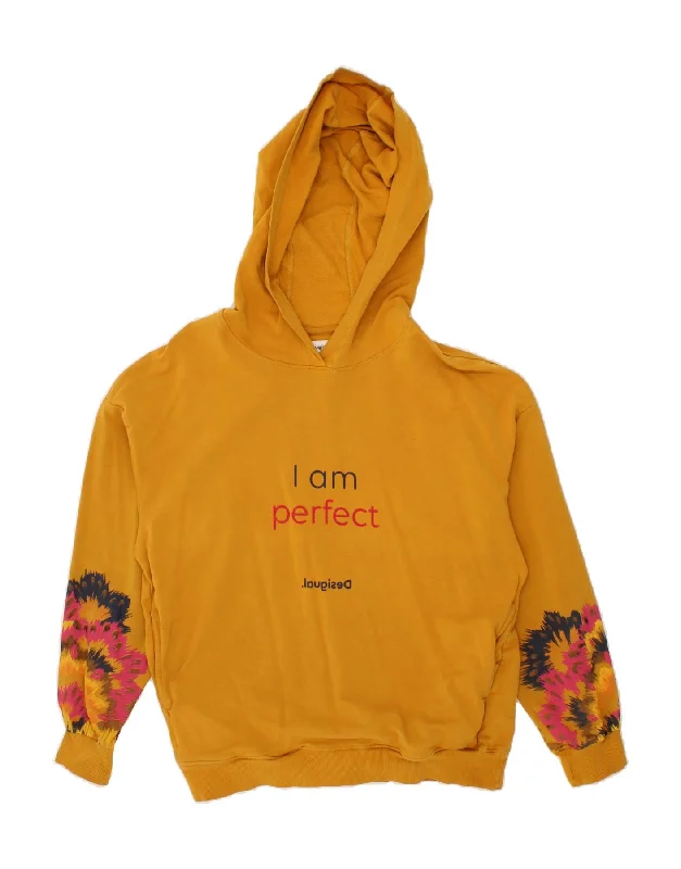 Grand Opening Sale DESIGUAL Womens Graphic Hoodie Jumper UK 14 Medium Yellow Floral Cotton Grand Opening Sale DESIGUAL Womens Graphic Hoodie Jumper UK 14 Medium Yellow Floral Cotton