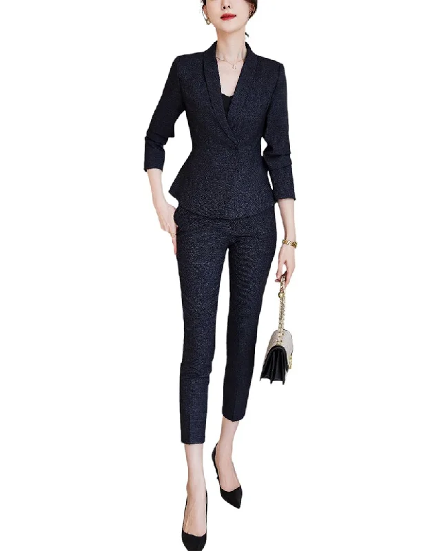 Price Rollback LIONELLO SALVI 2pc Blazer & Pant Set