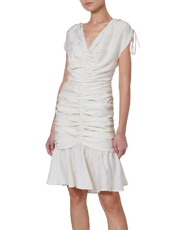 Incredible Offers Santorelli Sandy Silk-Blend Dress