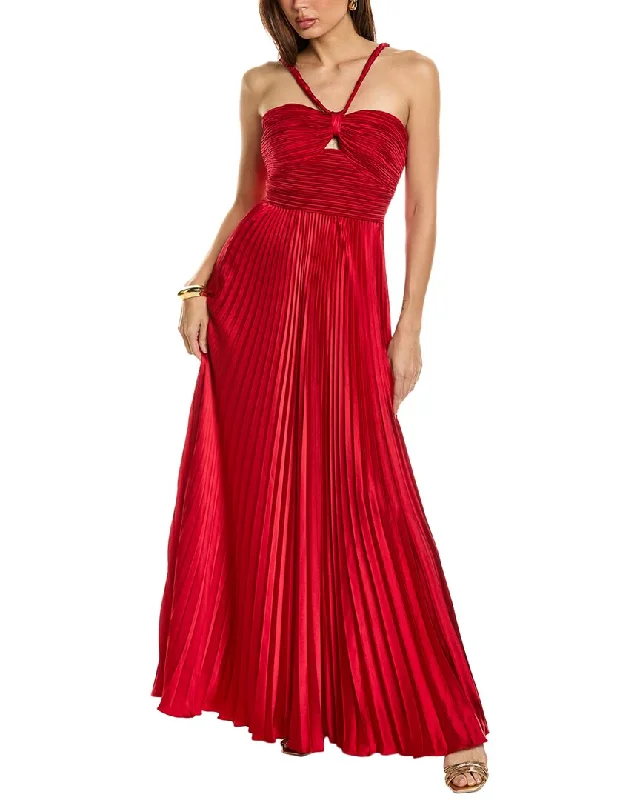 Final Markdown AMUR Idra Braided Halter Gown