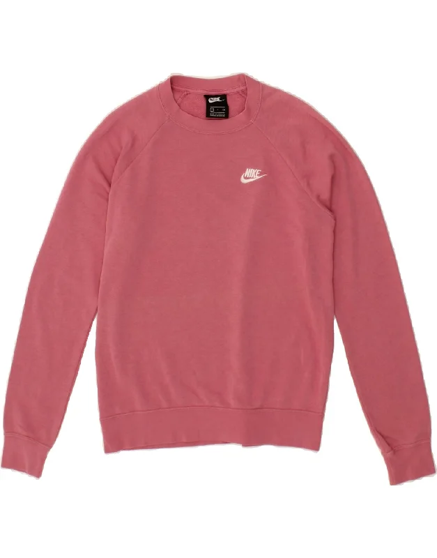 Don’t Miss Out NIKE Womens Sweatshirt Jumper UK 10 Small Pink Cotton