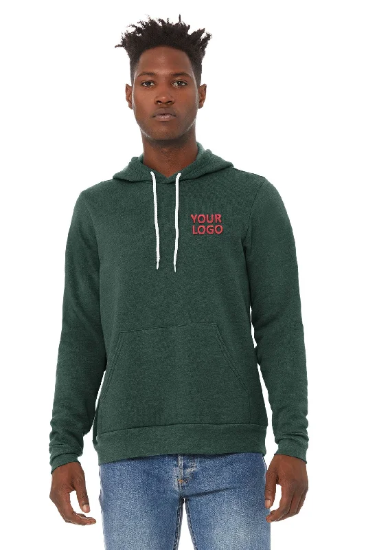 Sneak Peek Sale Bella Canvas Unisex Sponge Fleece Hoodie, Forest