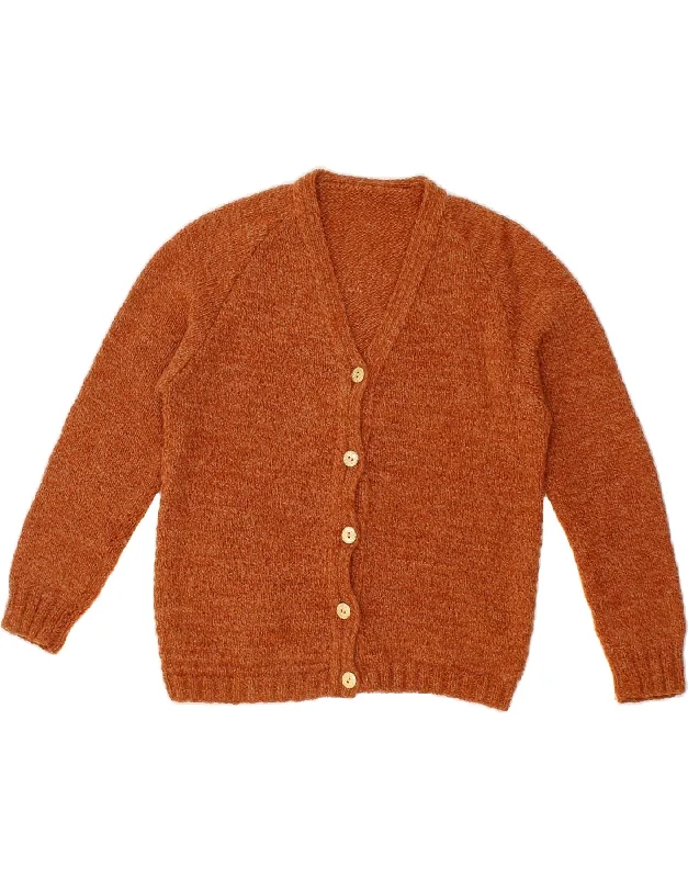 Online Specials VINTAGE Womens 3/4 Sleeve Cardigan Sweater UK 10 Small Brown