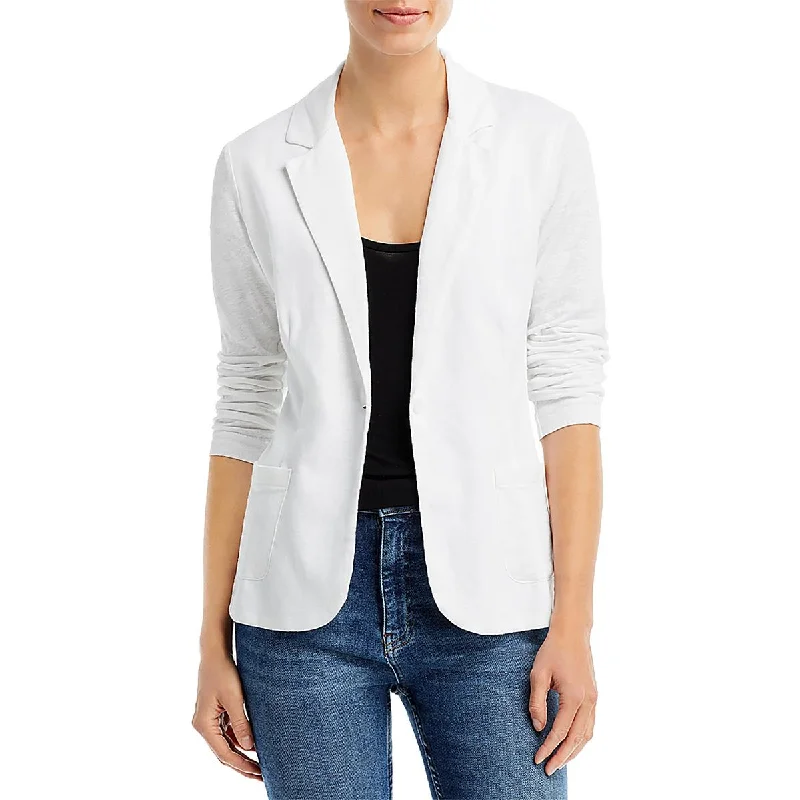 Price Drop Womens Stretch Long Sleeve One-Button Blazer