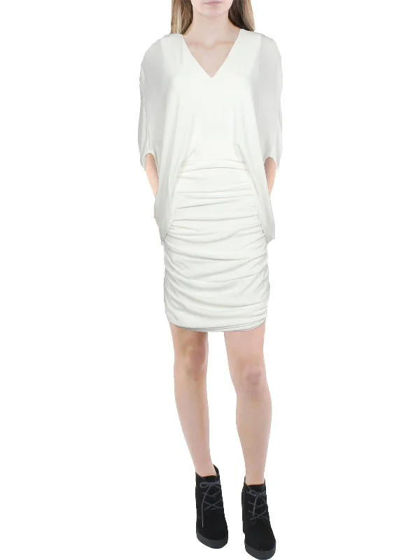 Special Offer Womens Mini V-Neck Cocktail and Party Dress