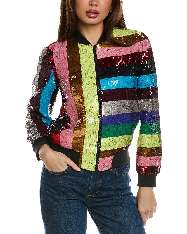 Savings Galore alice + olivia Lonnie Varisty Jacket