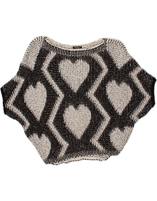 Special Savings VINTAGE Womens Batwing Boat Neck Jumper Sweater UK 14 Medium Grey Heart Special Savings VINTAGE Womens Batwing Boat Neck Jumper Sweater UK 14 Medium Grey Heart