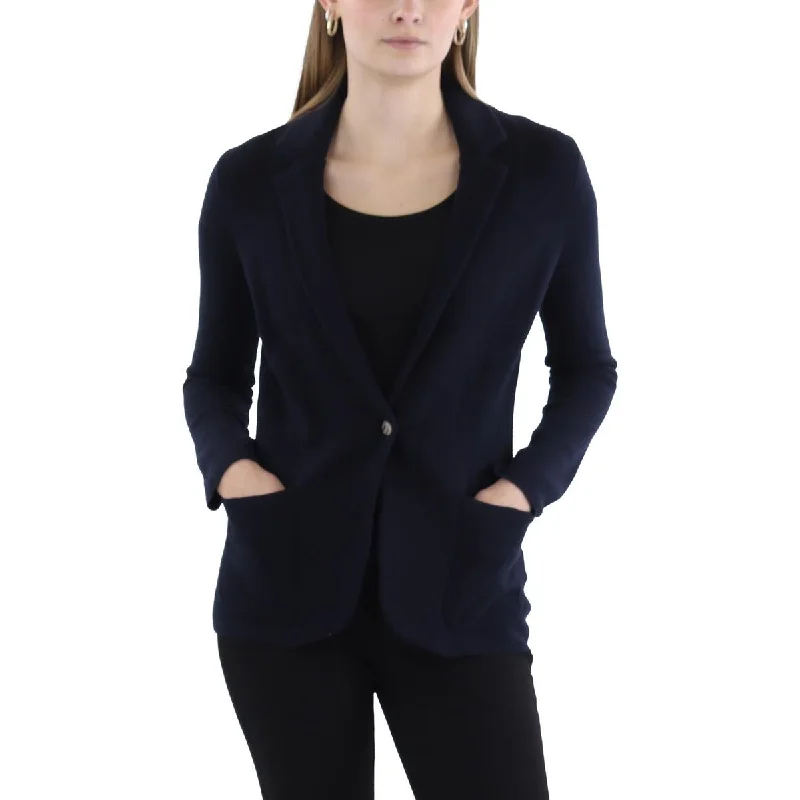 Grand Opening Sale Womens Wool Blend Casual One-Button Blazer