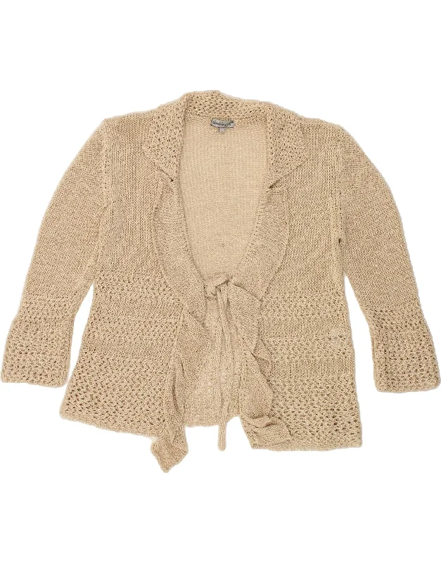Deal of the Week VINTAGE Womens 3/4 Sleeve Cardigan Sweater UK 14 Large Beige Cotton Deal of the Week VINTAGE Womens 3/4 Sleeve Cardigan Sweater UK 14 Large Beige Cotton