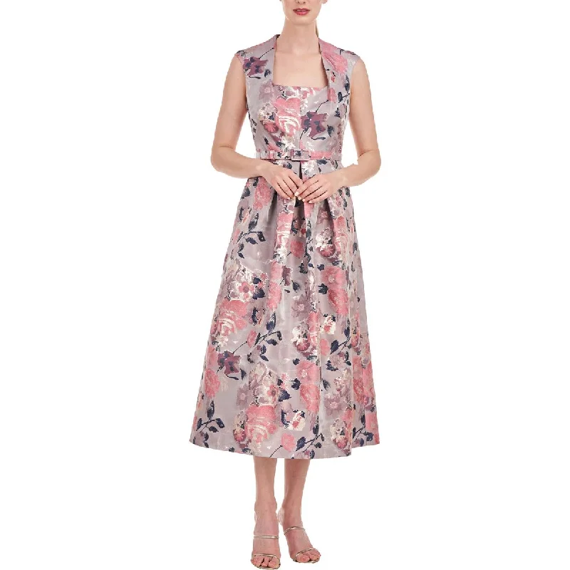 Daily Specials Womens Metallic Midi Cocktail And Party Dress