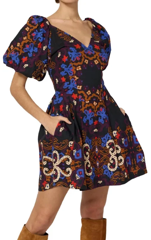 Lowest Price Josette Mini Dress In Venezia Print