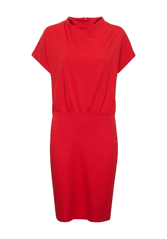 TIME-Limited Offer Fransa Jersey Mini Dress, Barbados Cherry