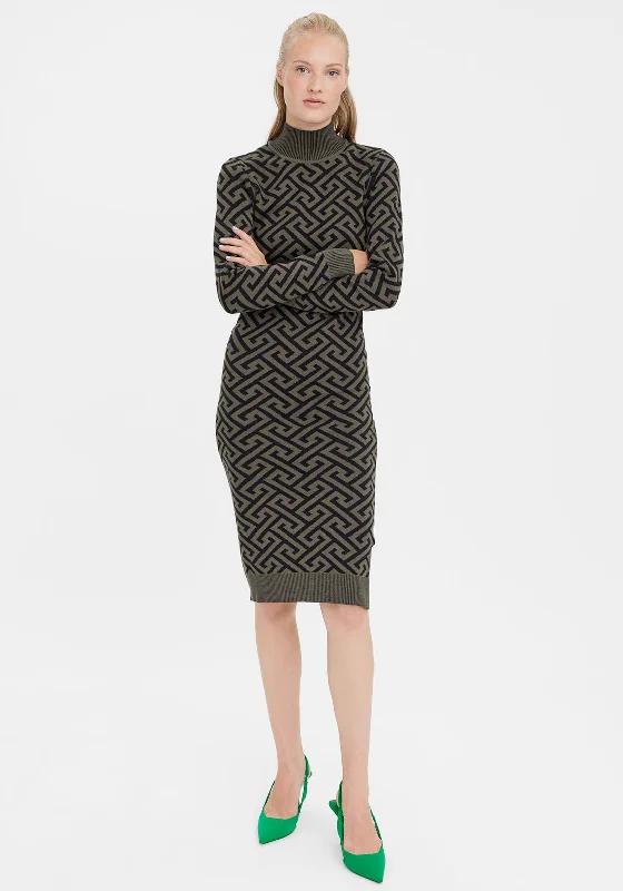 Special Price Vero Moda Aria Cross Tee Knit Dress, Ivy Green