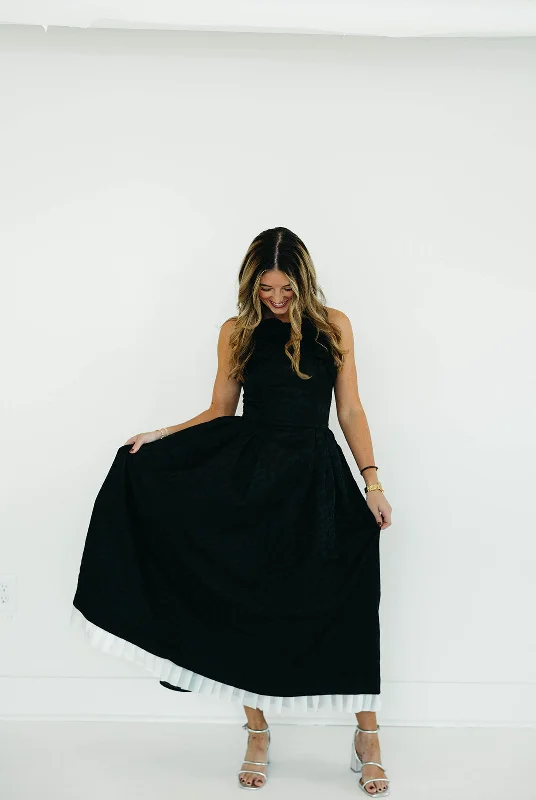 Grand Opening Sale Lynn Midi Dress - Black