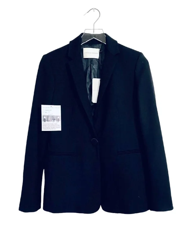 Bonus Savings Women's Runway Wool Blend Striped Blazer Coat In Multicolor