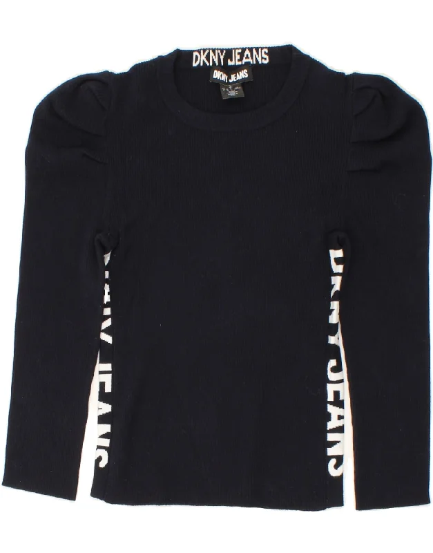 Don’t Miss Out DKNY Womens Graphic 3/4 Sleeve Crew Neck Jumper Sweater UK 12 Medium Black Don’t Miss Out DKNY Womens Graphic 3/4 Sleeve Crew Neck Jumper Sweater UK 12 Medium Black