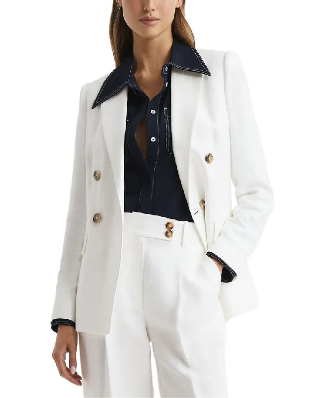 Markdowns Reiss Hollie Linen-Blend Blazer