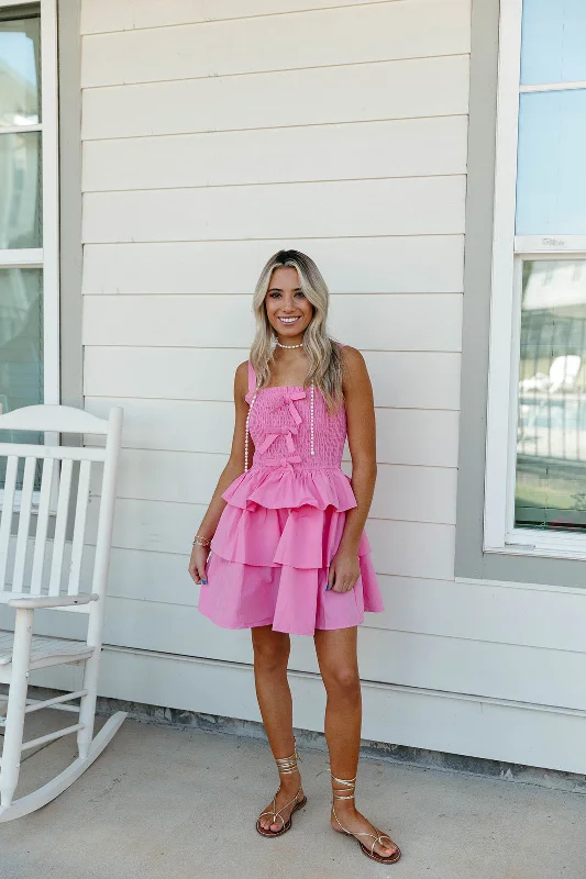 Weekend Deal Sure Of It Mini Dress - Pink