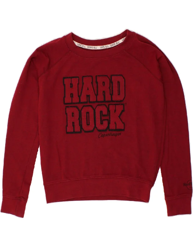 Savings Event HARD ROCK CAFE Womens Copenhagen Sweatshirt Jumper UK 14 Medium Burgundy Savings Event HARD ROCK CAFE Womens Copenhagen Sweatshirt Jumper UK 14 Medium Burgundy