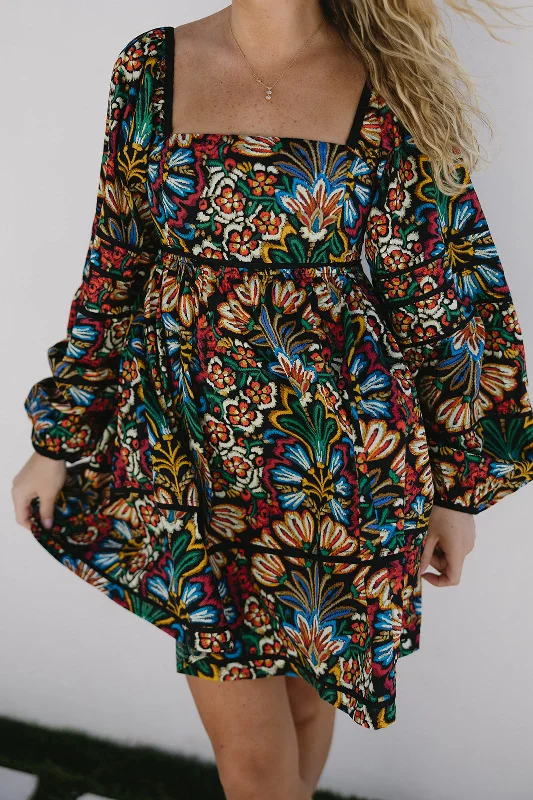 Epic Deals Ally Mini Dress - Black/Multi
