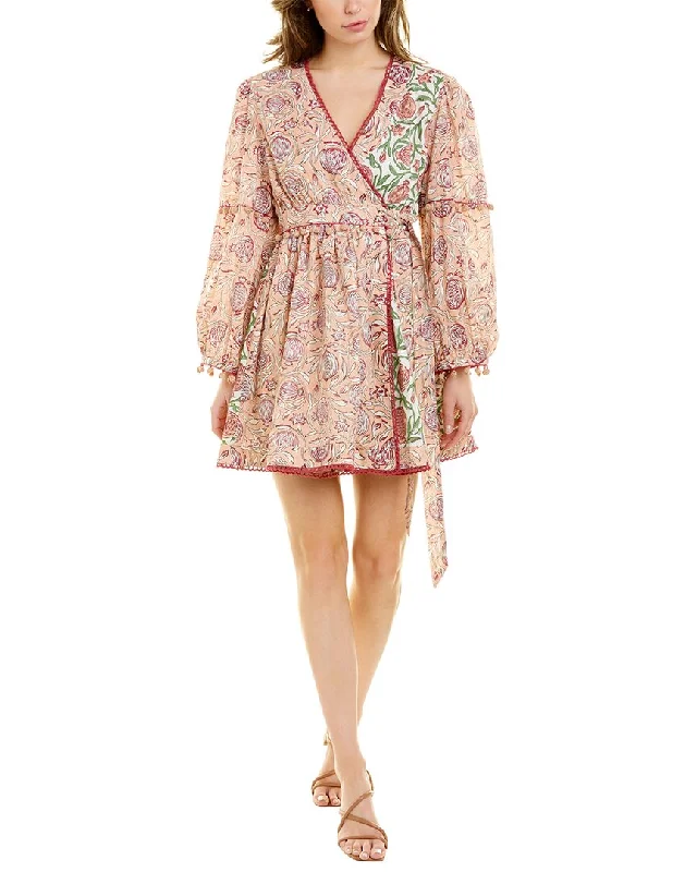 Price Slash Ash & Eden Fara Mini Wrap Dress