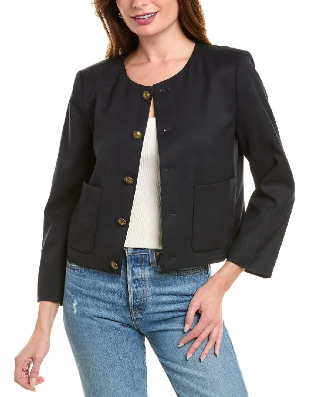Don't Wait FRAME Denim Wool-Blend Jacket